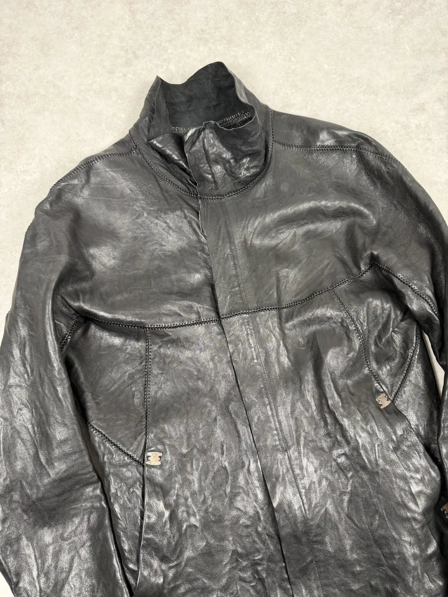 Isaac Sellam Premium Black Avant-Garde Leather Jacket lMaAOJa 15
