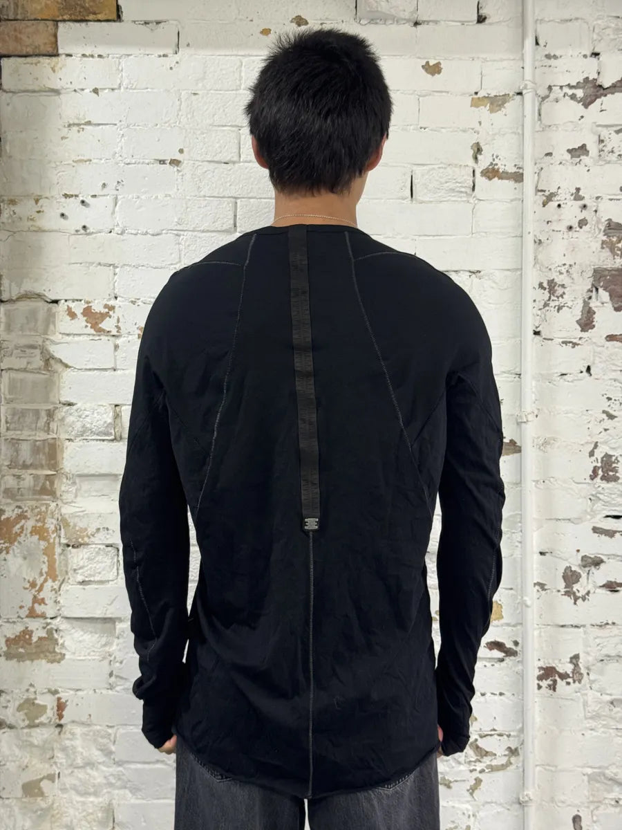 Isaac Sellam Zippyhood Molleton Black Longsleeves T-Shirt SgrxRPe 0