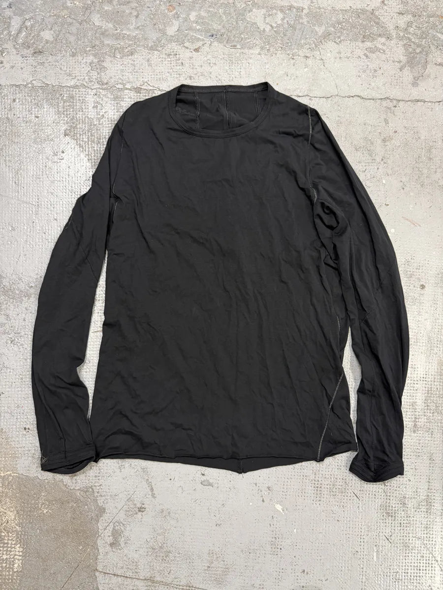 Isaac Sellam Zippyhood Molleton Black Longsleeves T-Shirt SgrxRPe 4