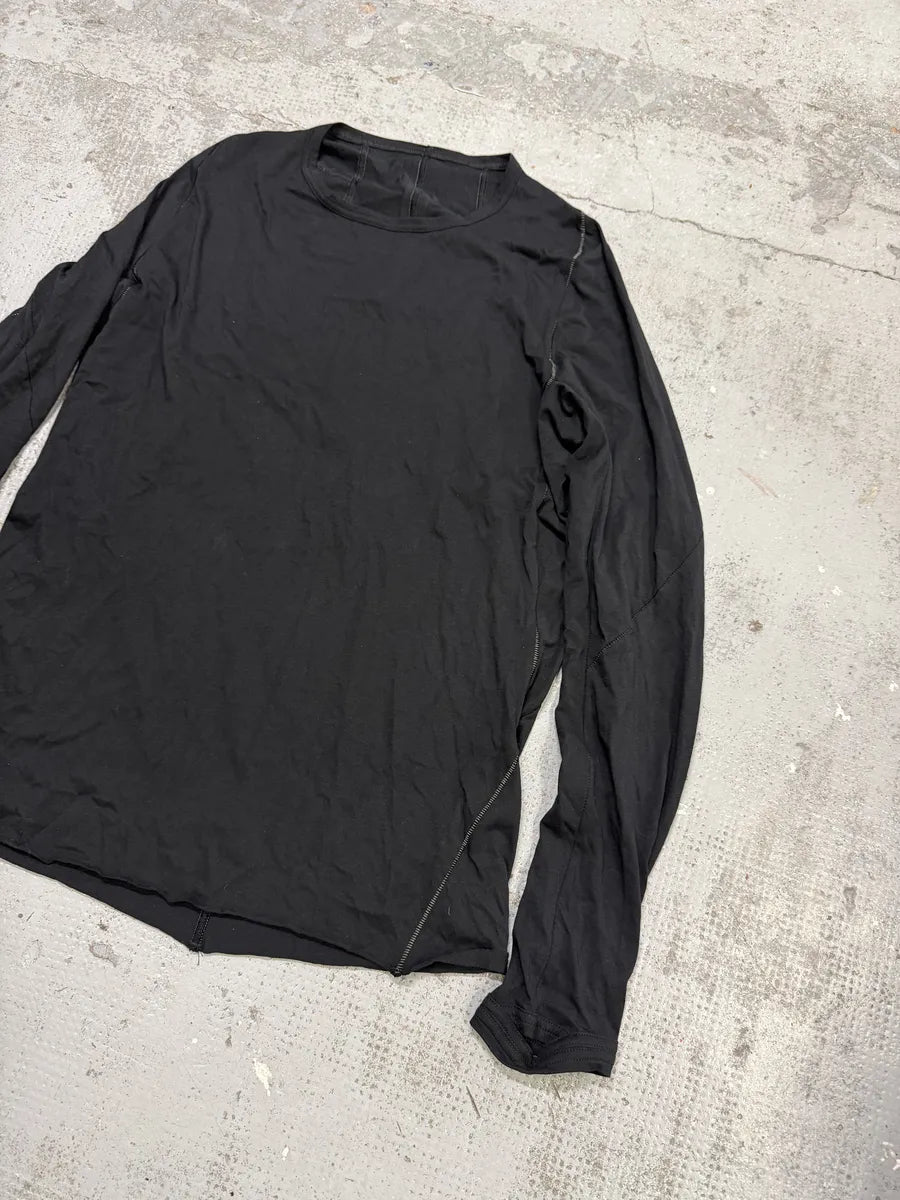 Isaac Sellam Zippyhood Molleton Black Longsleeves T-Shirt SgrxRPe 5