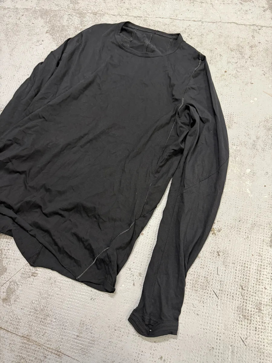 Isaac Sellam Zippyhood Molleton Black Longsleeves T-Shirt SgrxRPe 7