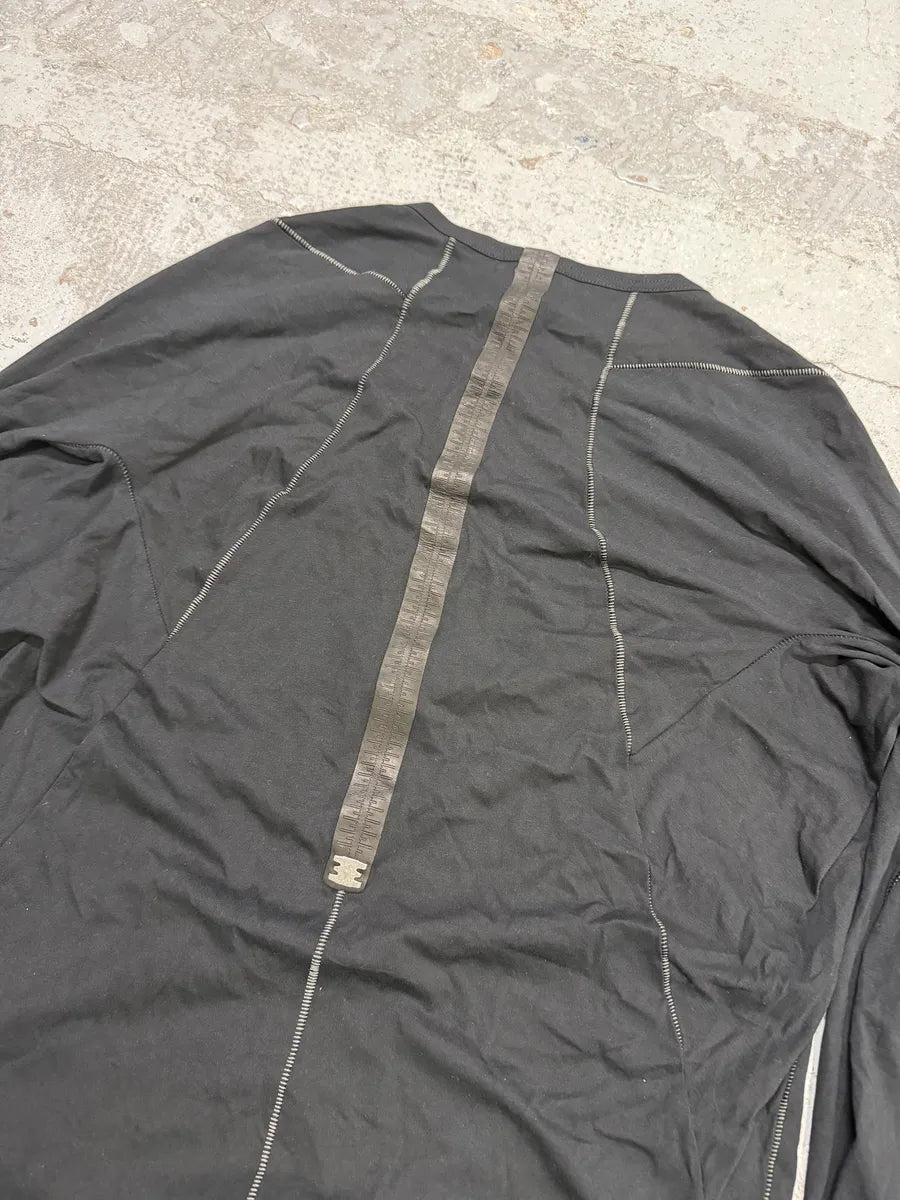 Isaac Sellam Zippyhood Molleton Black Longsleeves T-Shirt SgrxRPe 8