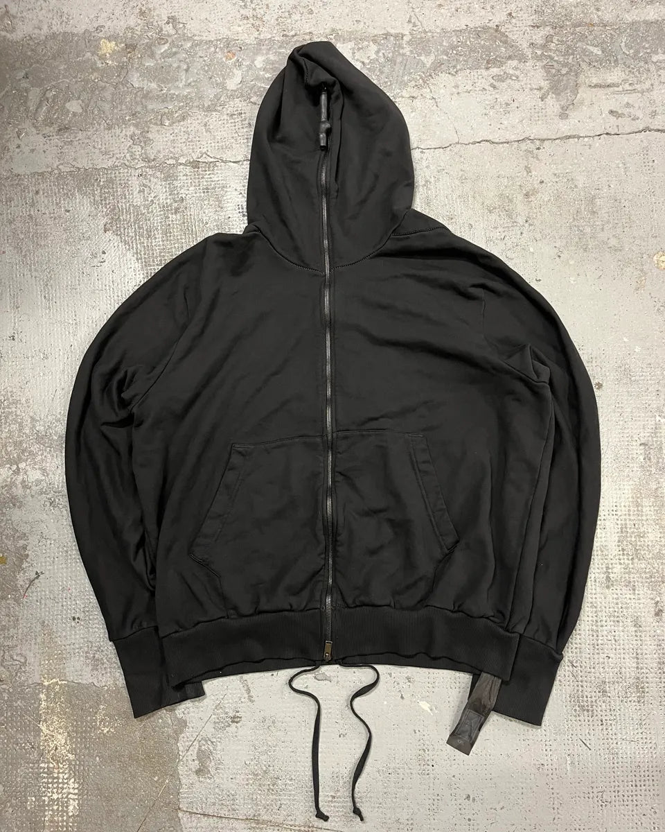 Isaac Sellam Zippyhood Molleton Plomb Zip Sweater AdrACSL 0