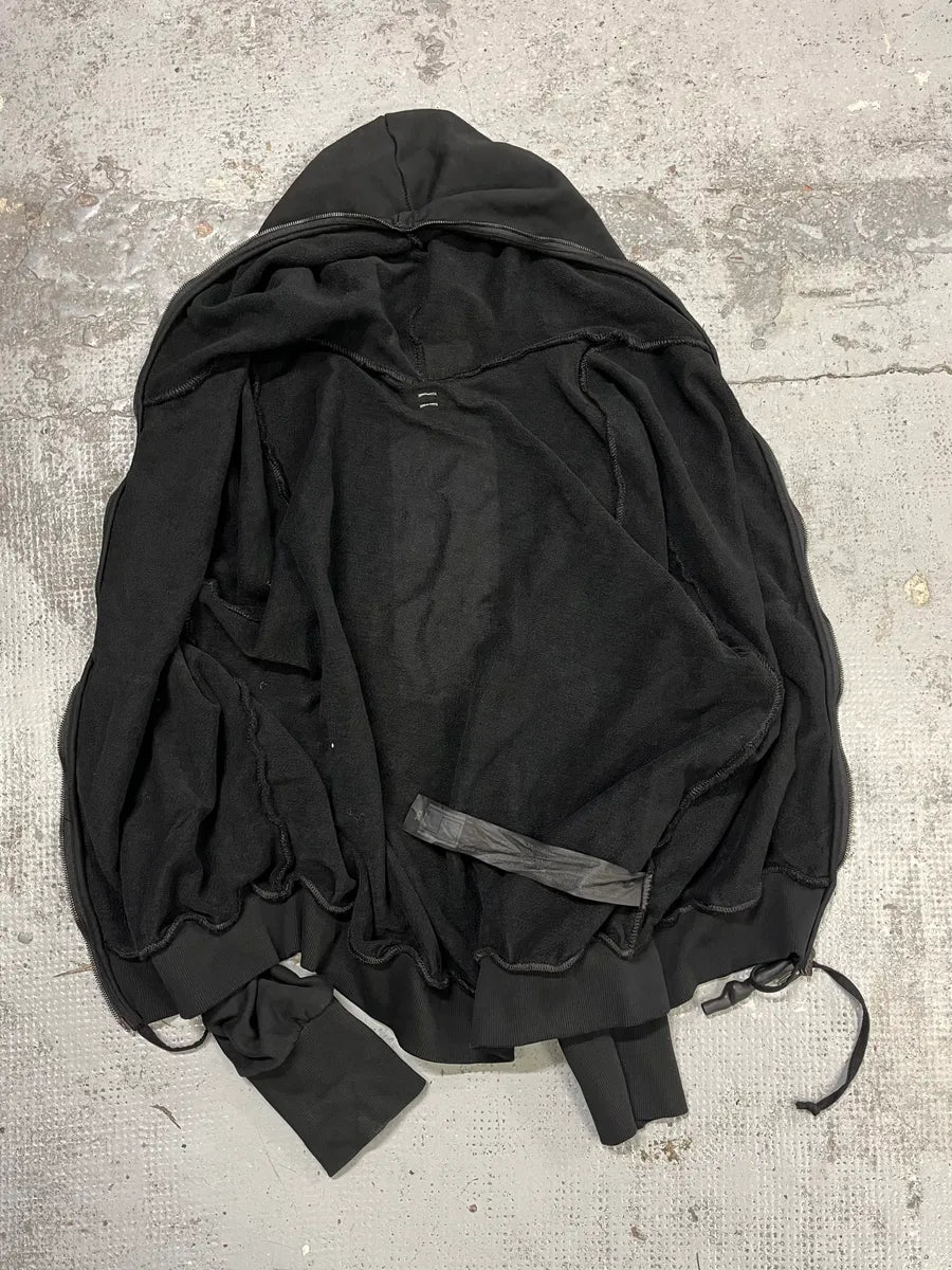Isaac Sellam Zippyhood Molleton Plomb Zip Sweater AdrACSL 8