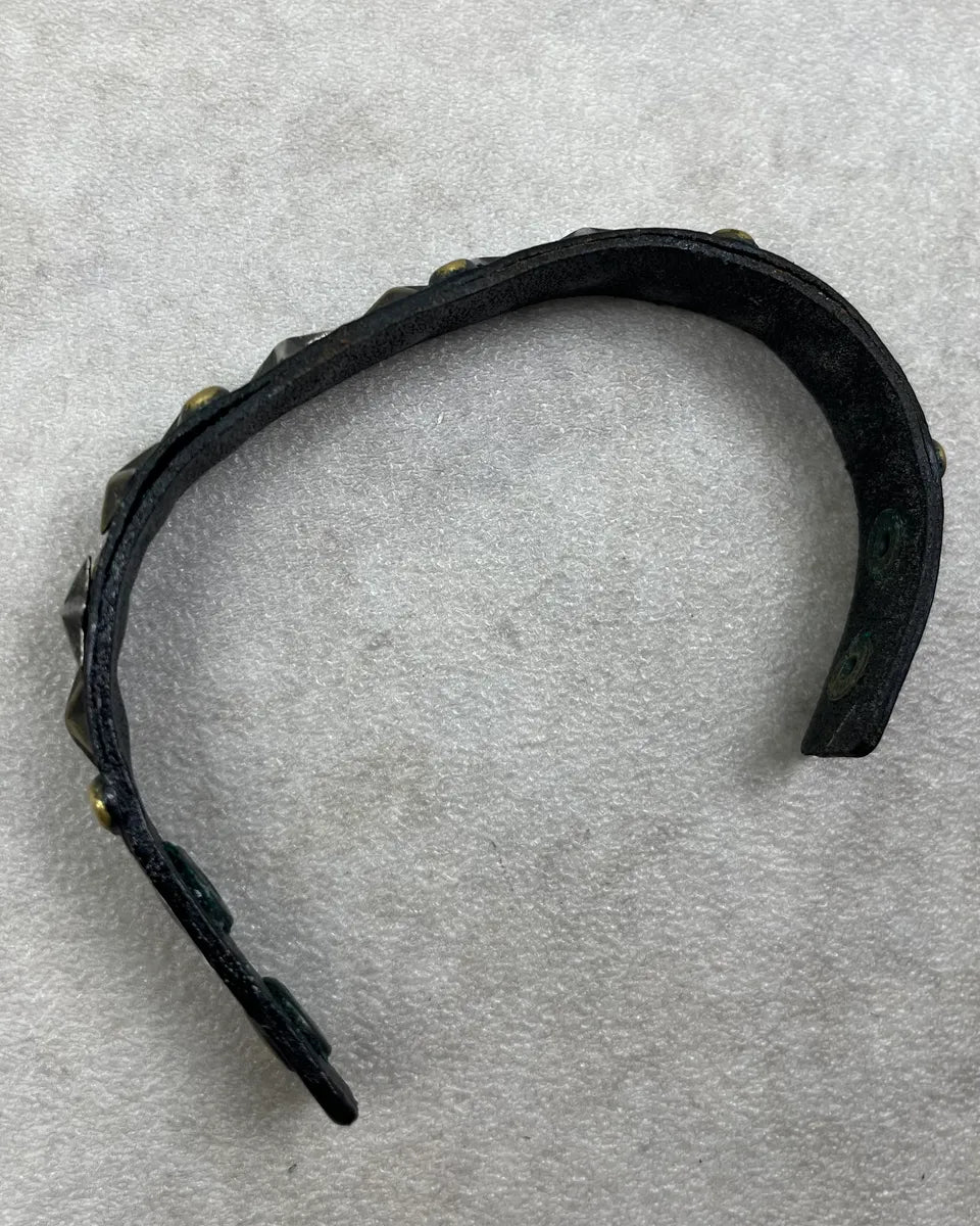 Isabel Marant Black Leather Star-Studded Bracelet bDMpyCz 8