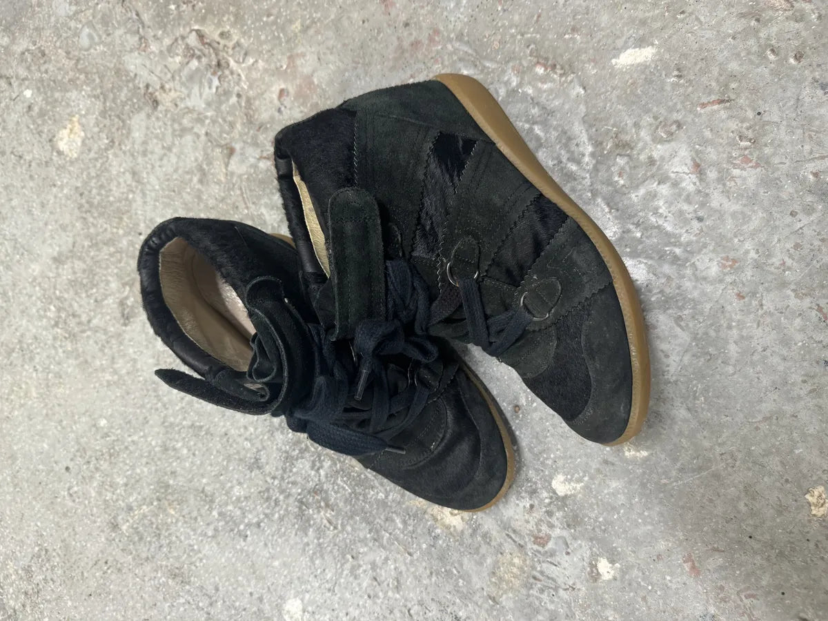 Isabel Marant Black Pony Hair Hybrid Leather Heels Shoes (40eu/us7) 6