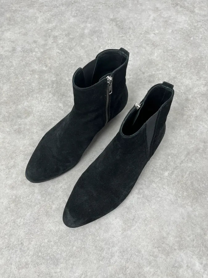 Isabel Marant Black Suede Leather Boots NTzOYhI 4