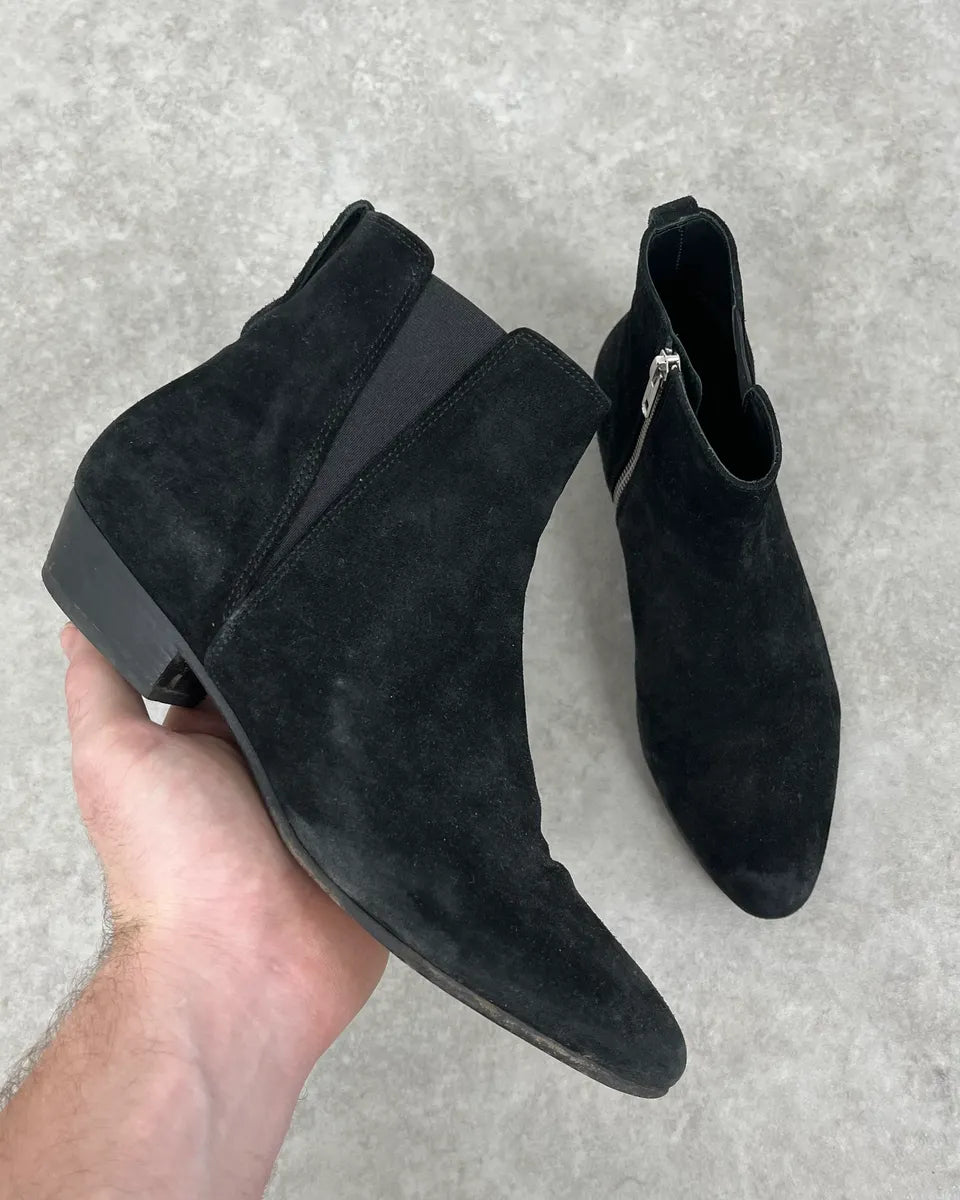 Isabel Marant Black Suede Leather Boots NTzOYhI 0