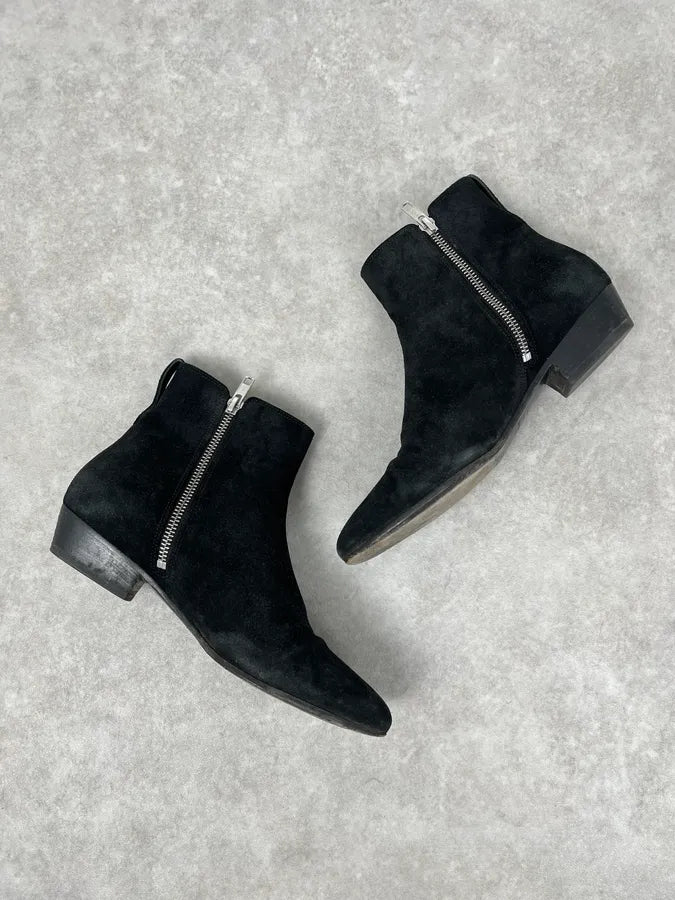 Isabel Marant Black Suede Leather Boots NTzOYhI 2