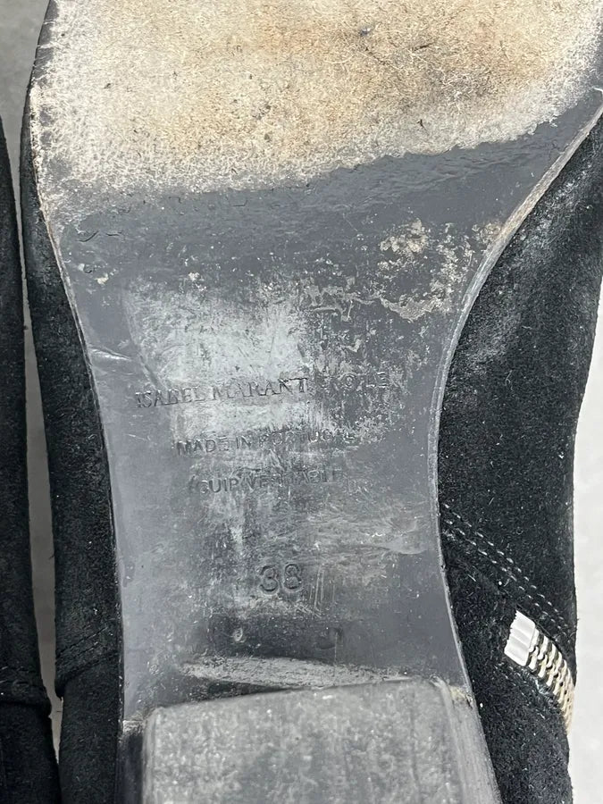 Isabel Marant Black Suede Leather Boots NTzOYhI 8
