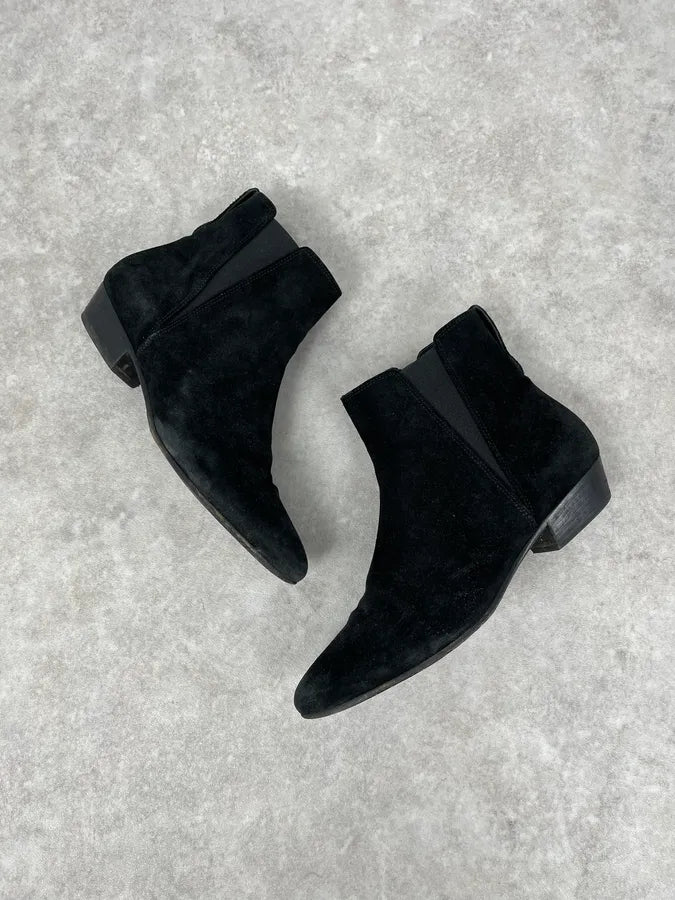 Isabel Marant Black Suede Leather Boots NTzOYhI 3
