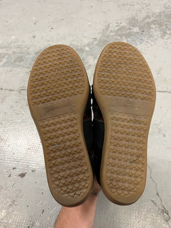 Isabel Marant Bobby Pony Hair Brown & Black Zebra Heels Shoes TgwQYNg 5