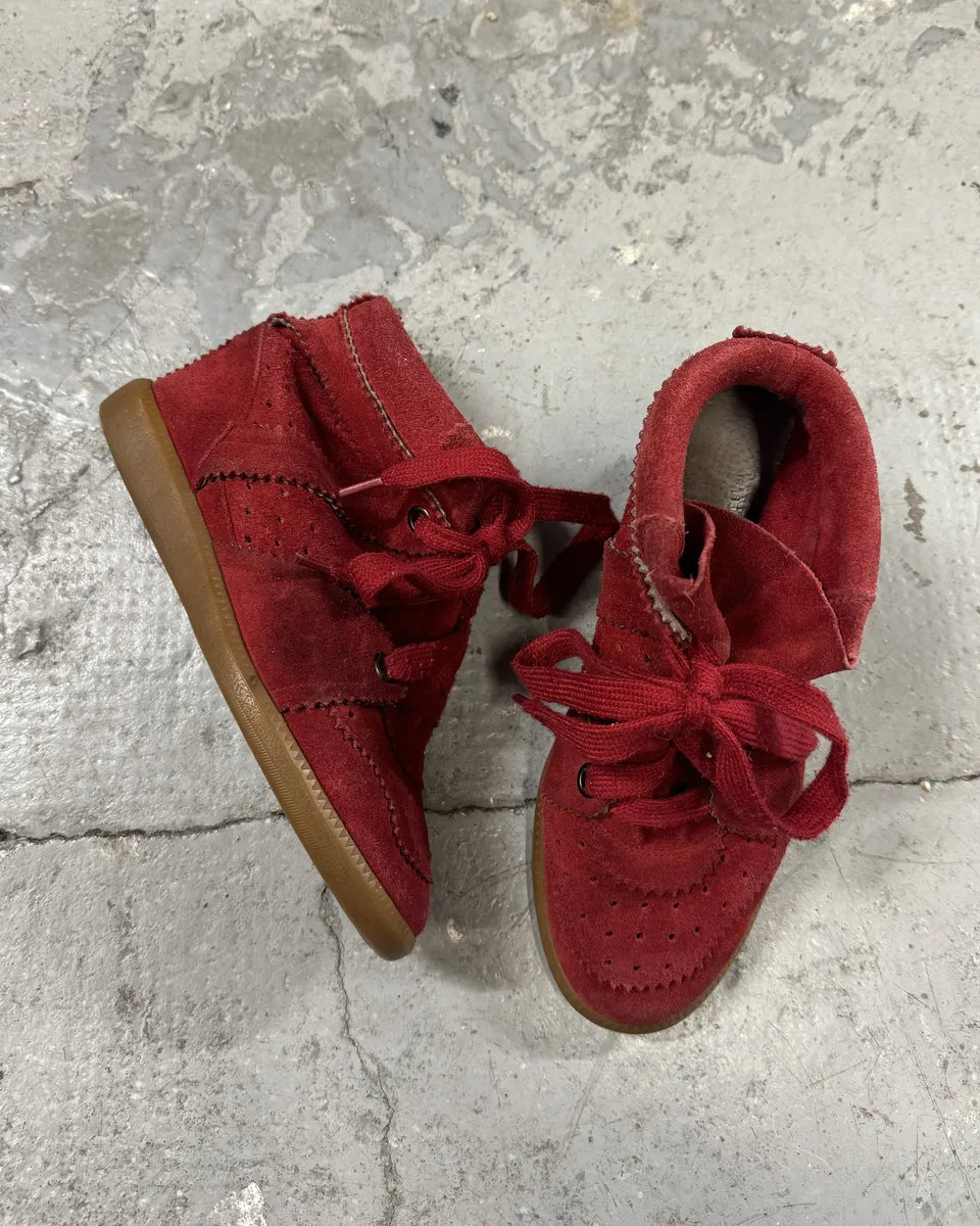 Isabel Marant Bobby Red Suede High Boots (36eu/us4) 2