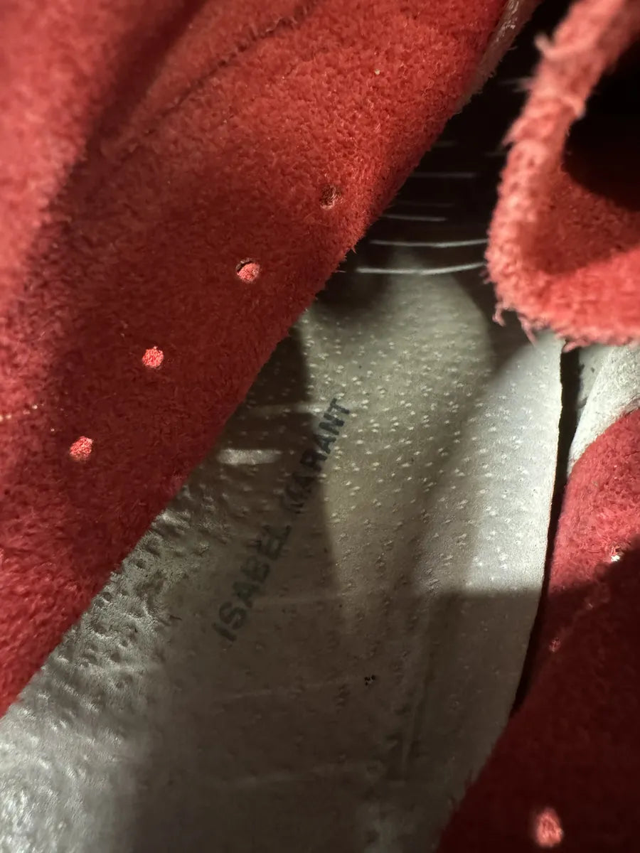 Isabel Marant Bobby Red Suede High Boots (36eu/us4) 7