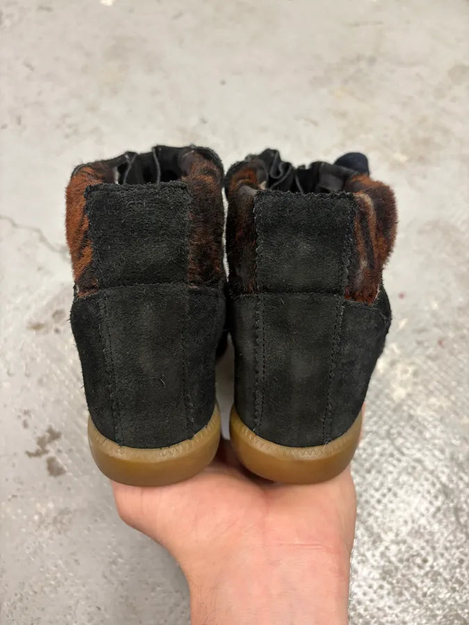 Isabel Marant Calf Pony Hair Over Dark Fauve Bobby Basket (37eu/us5) ujcURvu 6