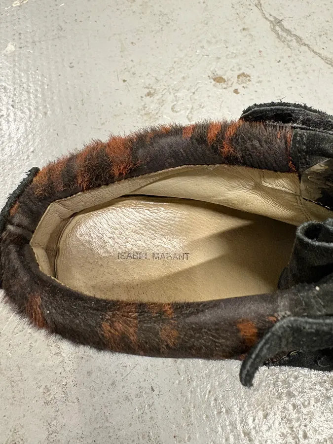 Isabel Marant Calf Pony Hair Over Dark Fauve Bobby Basket (37eu/us5) ujcURvu 9