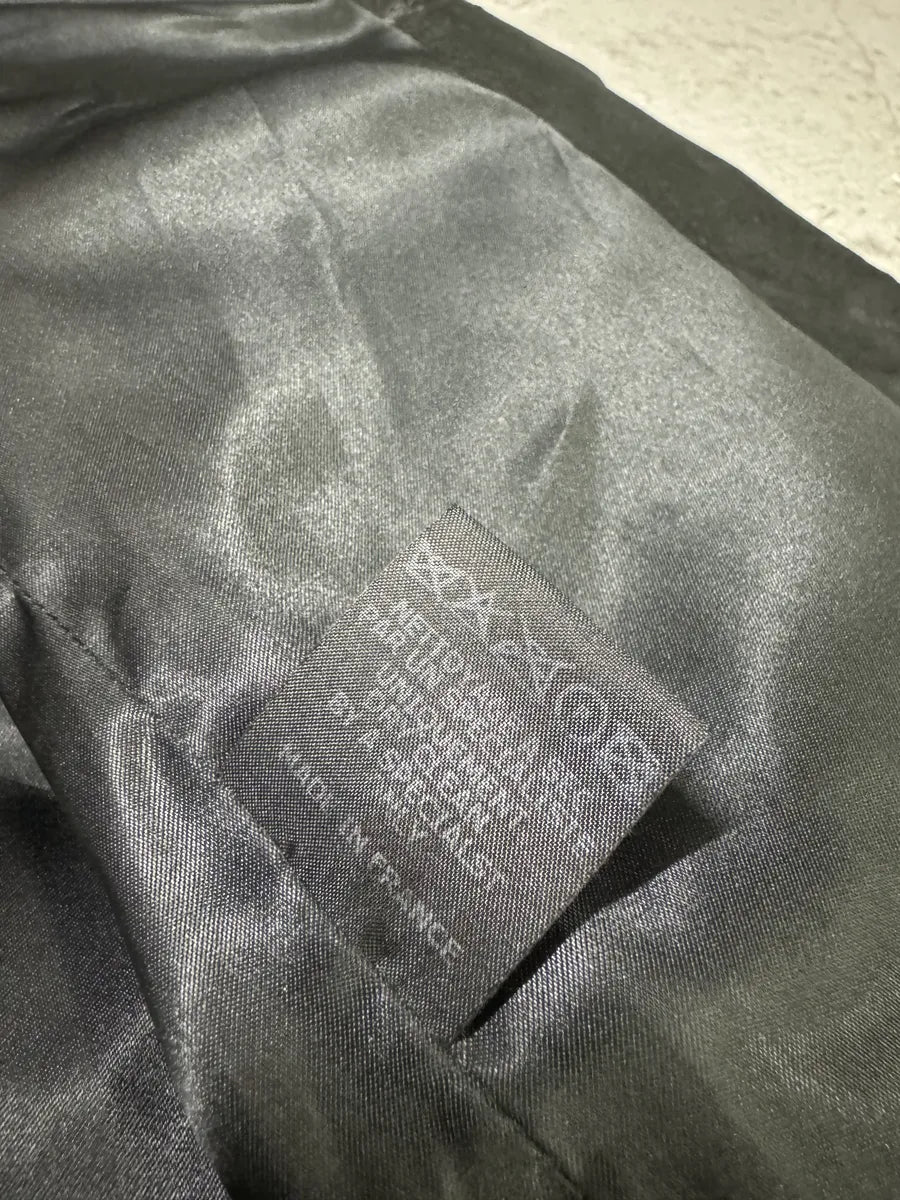 Isabel Marant Destructured Black Sheepskin Leather Crocodile Effect Jacket (S/M) TTSydQd 5