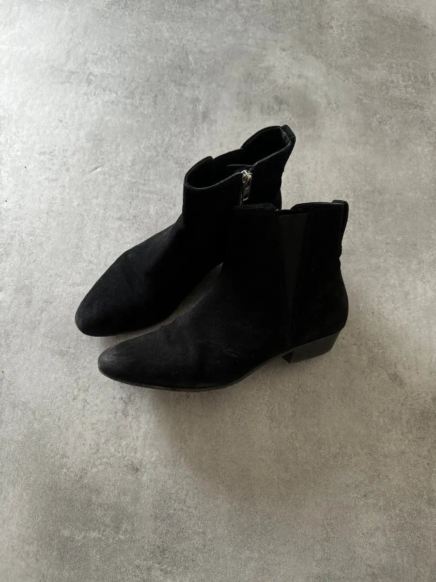 Isabel Marant Etoile Black Suede Boots pstAFcY 3