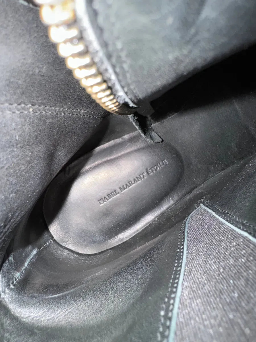 Isabel Marant Etoile Black Suede Boots pstAFcY 4