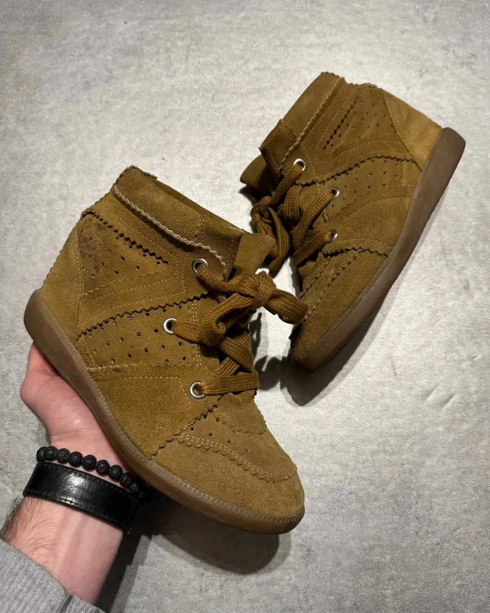 Isabel Marant Etoile Camel Taupe Bobby High Shoes (37eu/us5) 0