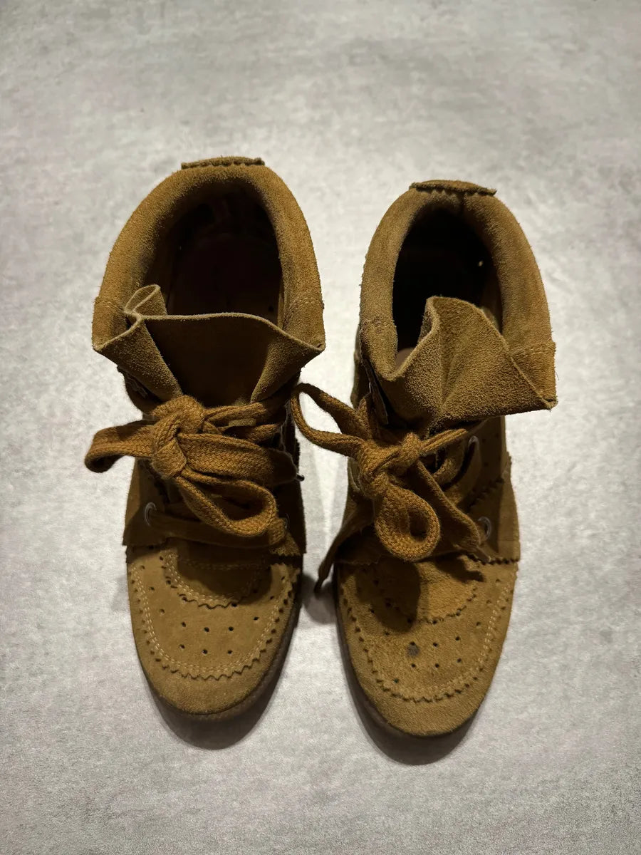 Isabel Marant Etoile Camel Taupe Bobby High Shoes (37eu/us5) 3