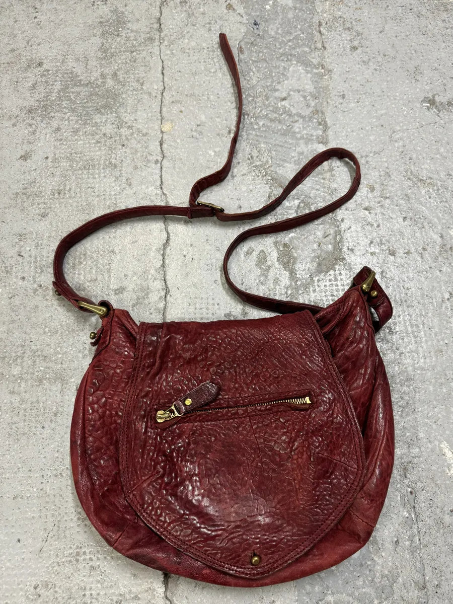 Isabel Marant Gipsy Red Grained Leather Shoulder Bag aNhmwlP 0