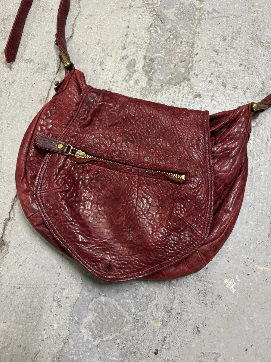Isabel Marant Gipsy Red Grained Leather Shoulder Bag aNhmwlP 10