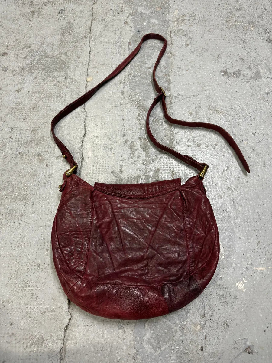 Isabel Marant Gipsy Red Grained Leather Shoulder Bag aNhmwlP 4