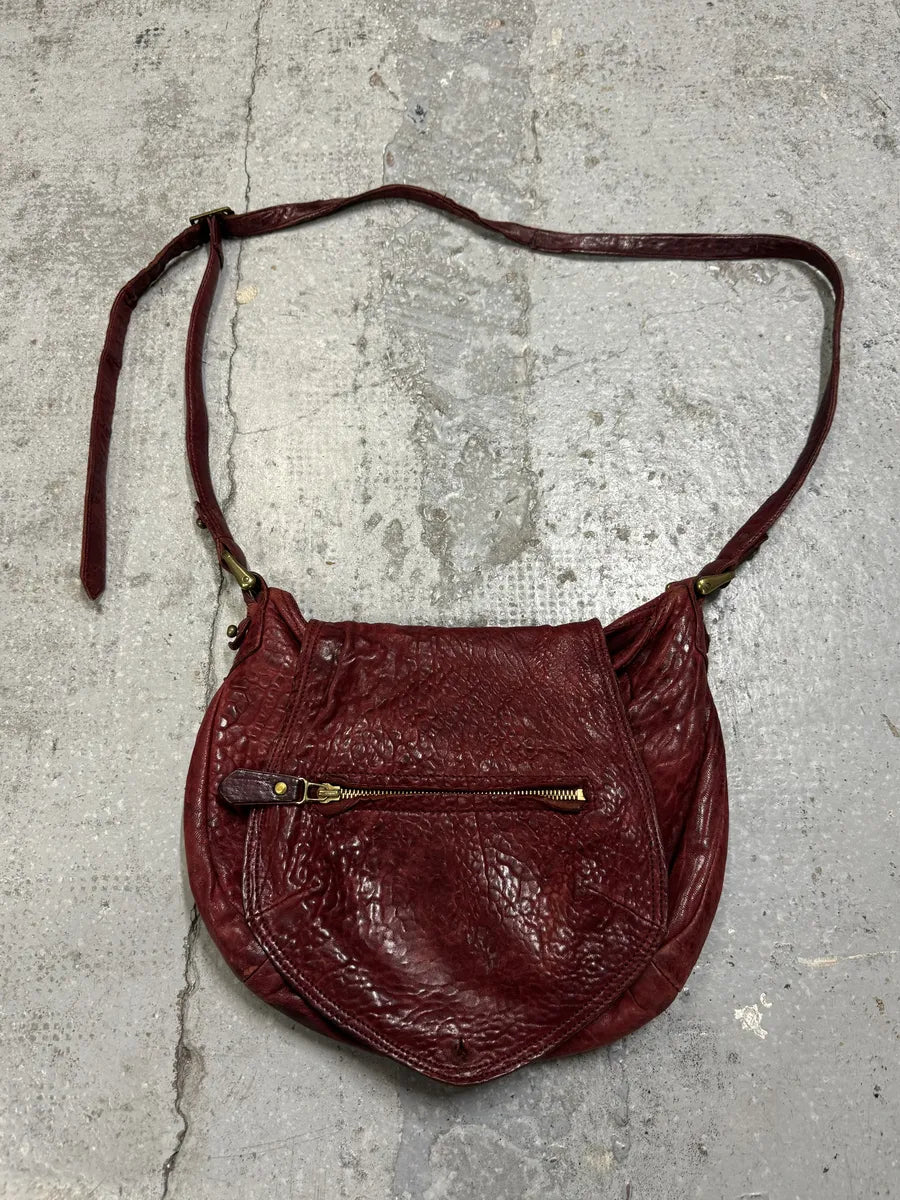Isabel Marant Gipsy Red Grained Leather Shoulder Bag aNhmwlP 9