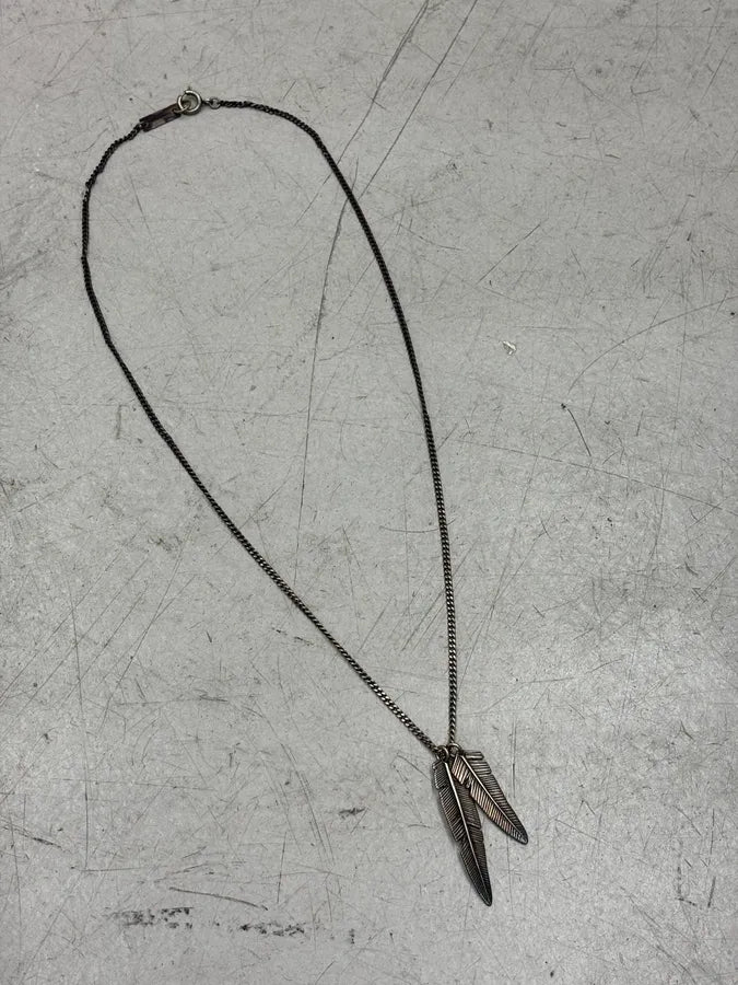 Isabel Marant Metal Double Feather Necklace CPYKKpq 2