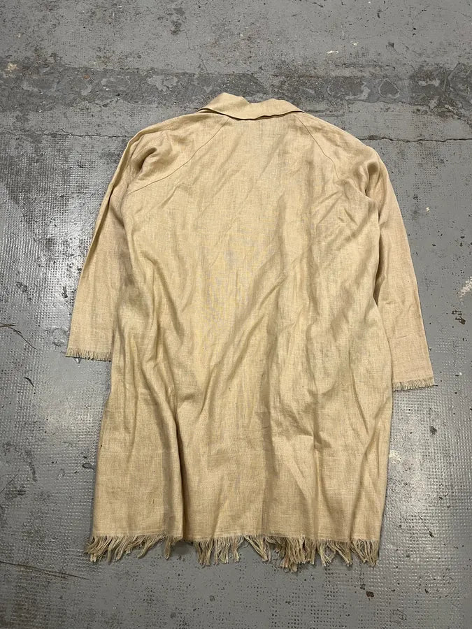 Issey Miyake Beige Linen Kimono Jacket zfClrZQ 4