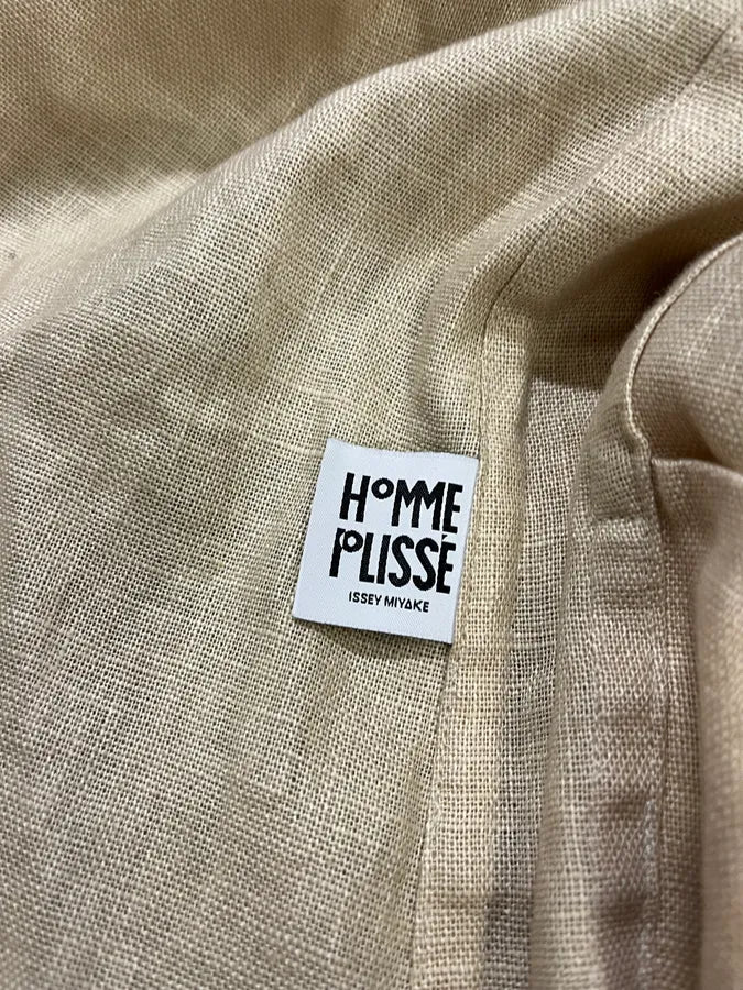 Issey Miyake Beige Linen Kimono Jacket zfClrZQ 6
