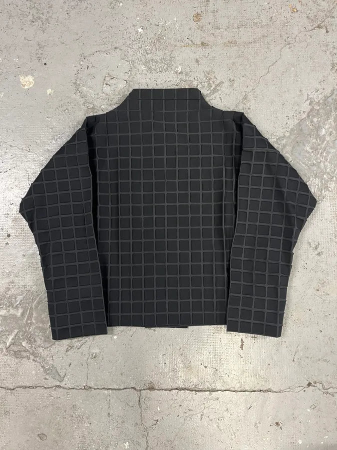 Issey Miyake Black Avant-Garde Squared Jacket (M/L) 2