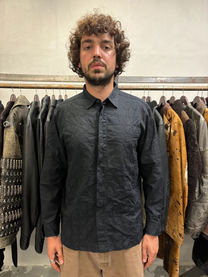 Issey Miyake Black Circle Shirt (M) FkURCYm 1