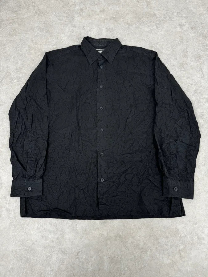 Issey Miyake Black Minimalist Shirt  acnsifa 2