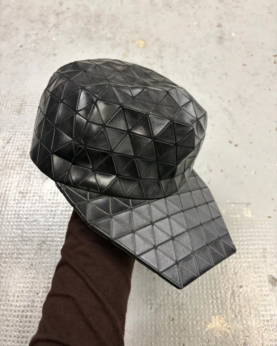 Issey Miyake Black Nylon Geometric Triangle Cap zaIbRxs 0