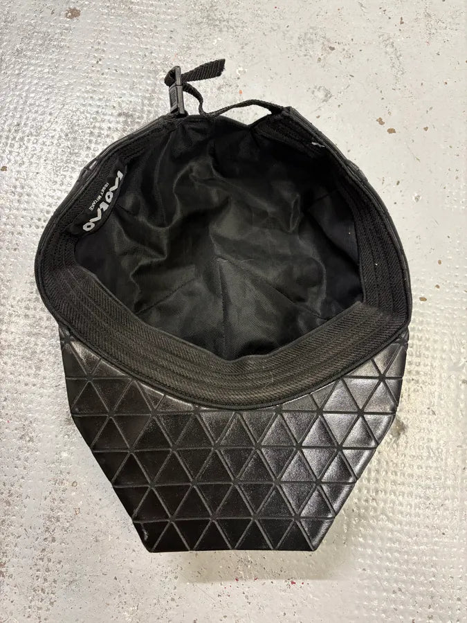 Issey Miyake Black Nylon Geometric Triangle Cap zaIbRxs 4