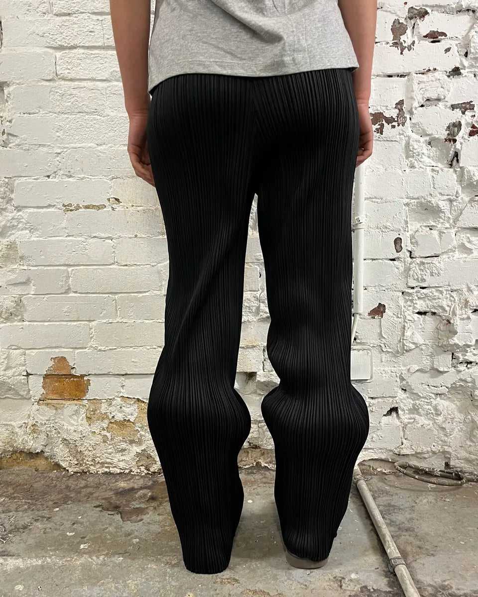 Issey Miyake Black Pleats Pants AosLhUx 2