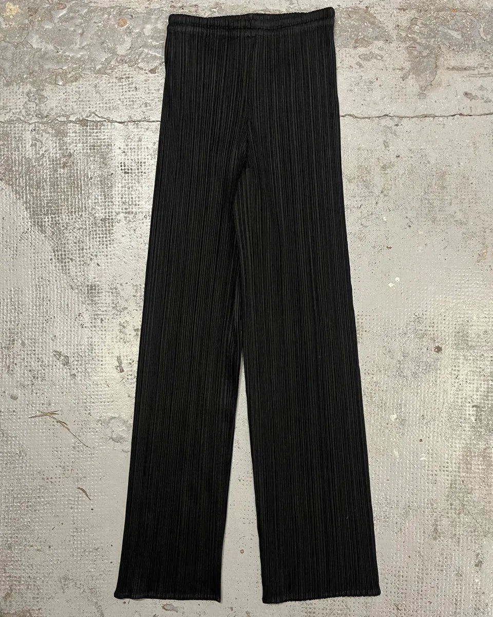 Issey Miyake Black Pleats Pants AosLhUx 3