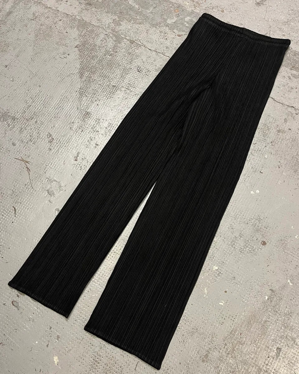 Issey Miyake Black Pleats Pants AosLhUx 4