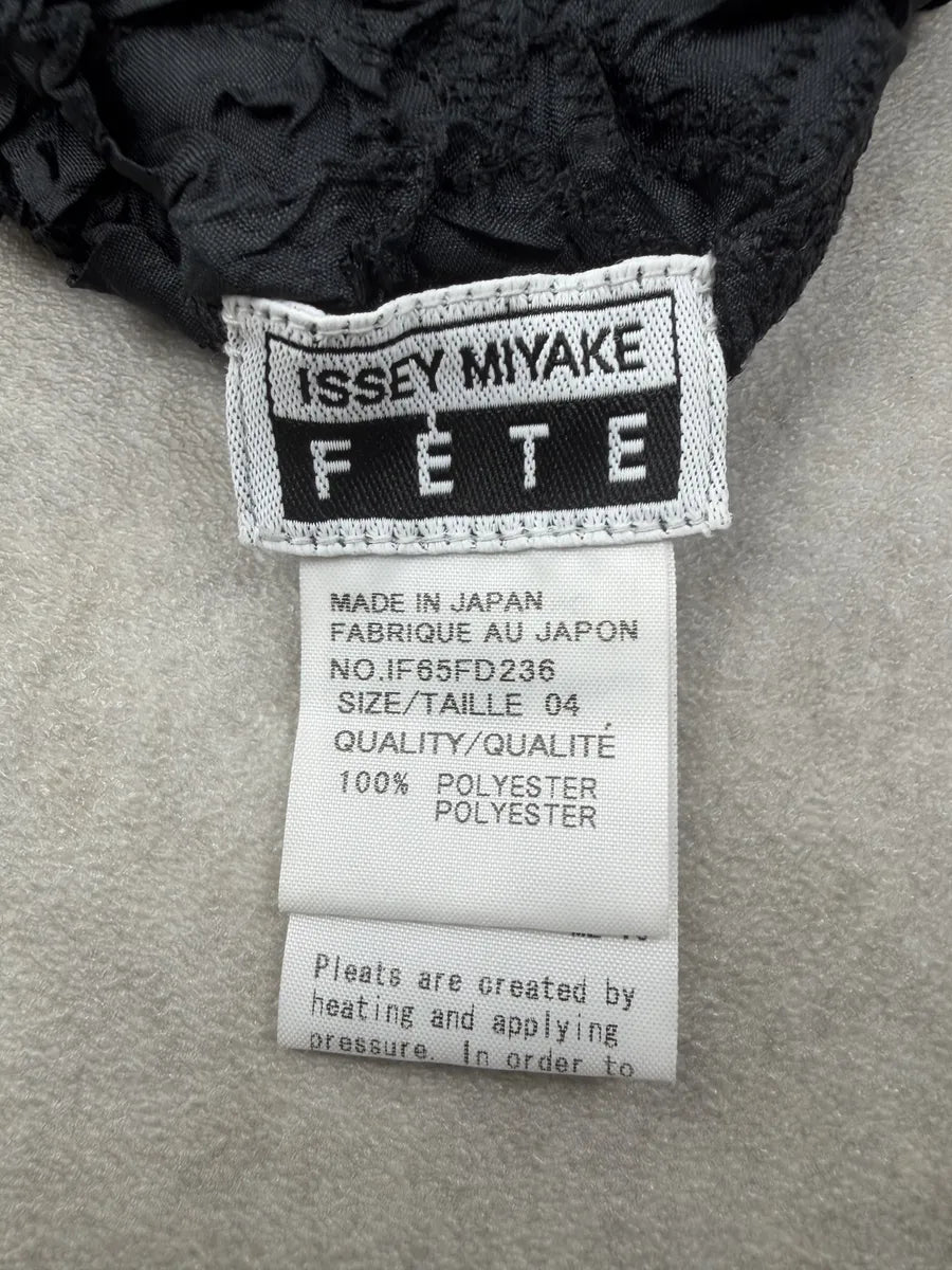 Issey Miyake Fete Black Pleated Contemporary Shirt iiolhxs 7