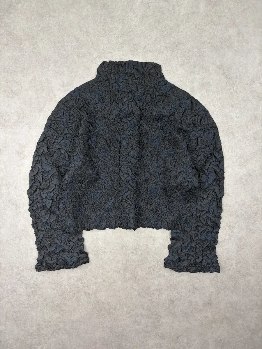 Issey Miyake Fete Black Pleated Contemporary Shirt iiolhxs 5
