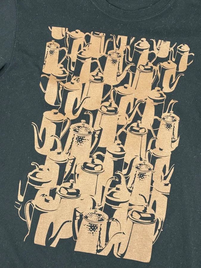 Issey Miyake Coffee Pot Graphic  Black T-Shirt  BbzWlTi 6