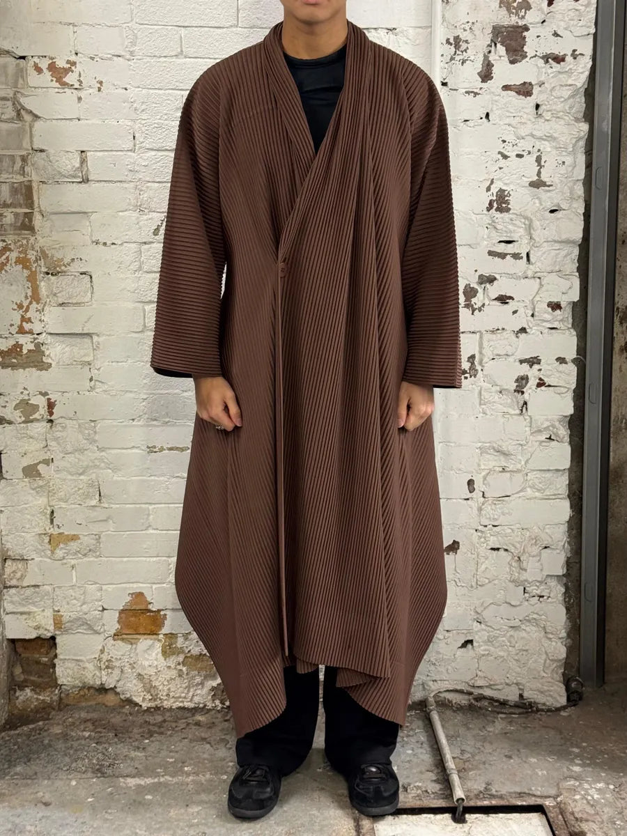 Issey Miyake Brown Plissed Jacket nOTsqRP 0