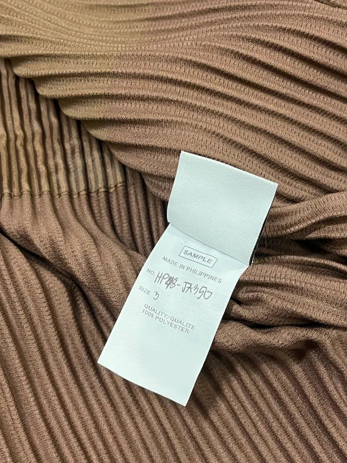 Issey Miyake Brown Plissed Jacket nOTsqRP 10