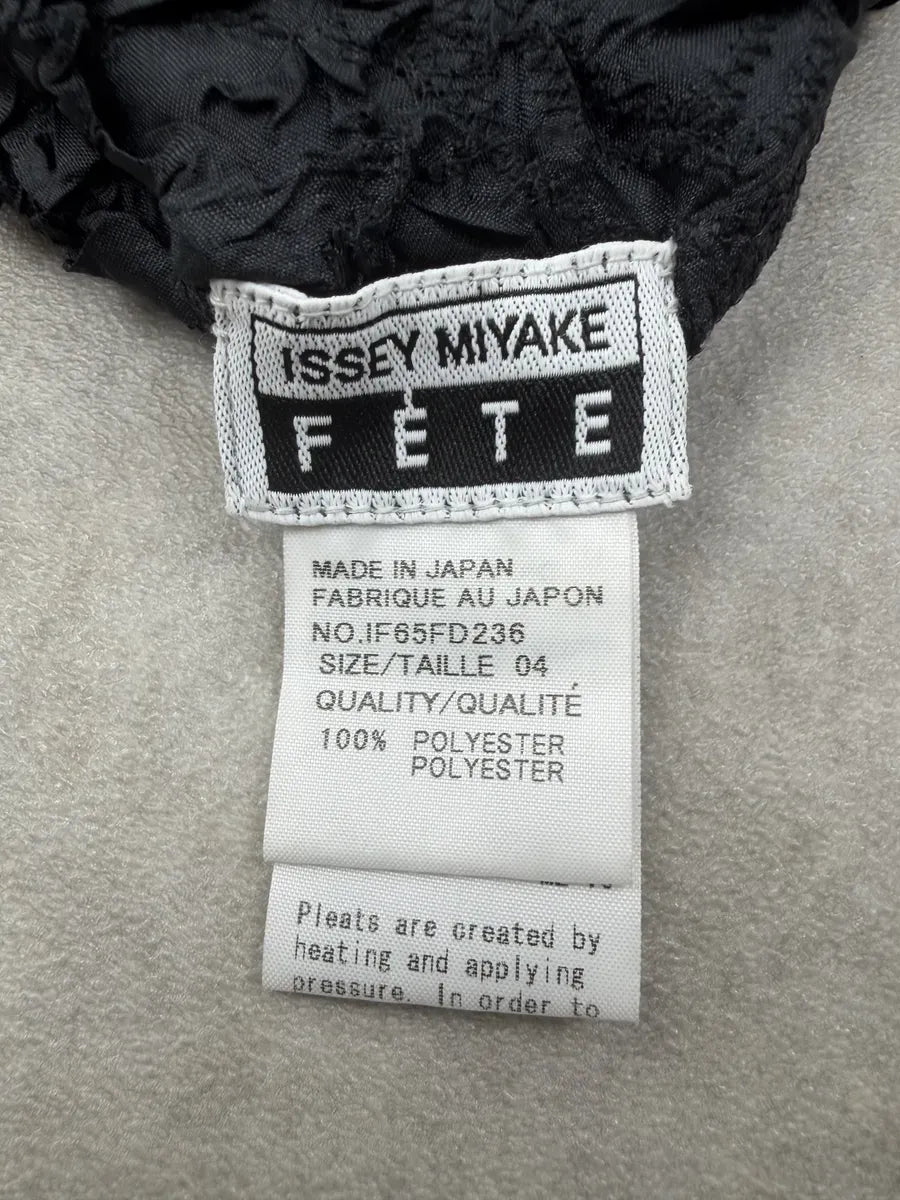 Issey Miyake Fete Black Pleated Contemporary Shirt iiolhxs 7