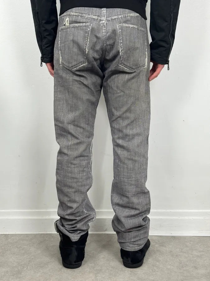 Issey Miyake Grey Signature Denim Jeans dgVDOpP 3