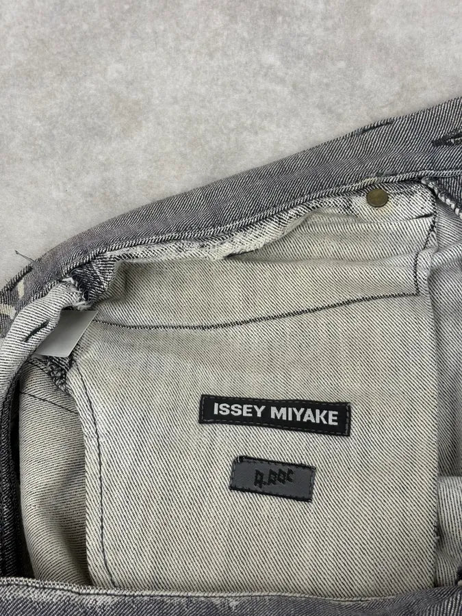 Issey Miyake Grey Signature Denim Jeans dgVDOpP 8
