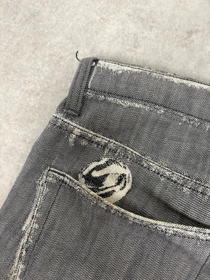 Issey Miyake Grey Signature Denim Jeans dgVDOpP 6