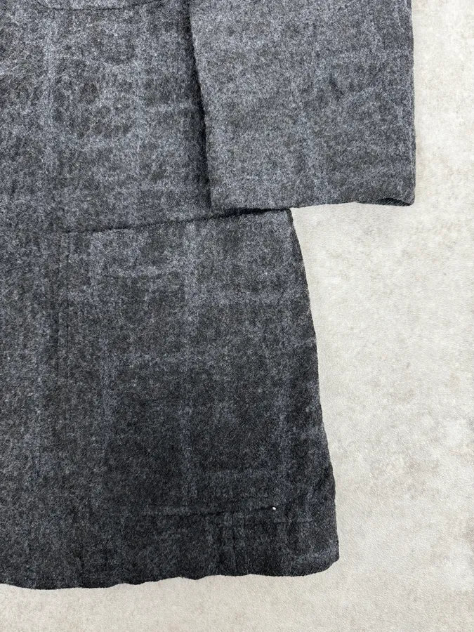 Issey Miyake Men Grey Wool Mozaic Blazer Jacket zNUJNIM 7